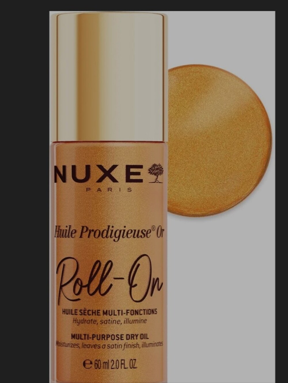 NUXE Huile Prodigieuse Or Roll-On Multi-Purpose Dry Oil - Golden New Full Size